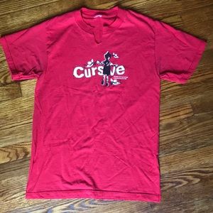 Cursive concert tee